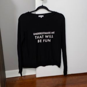 Mary Square Graphic long sleeve lightweight Sweatshirt size small